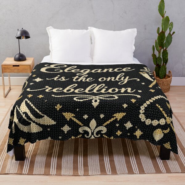 Item preview, Elegance is the only rebellion knit design designed and sold by Mauswohn.