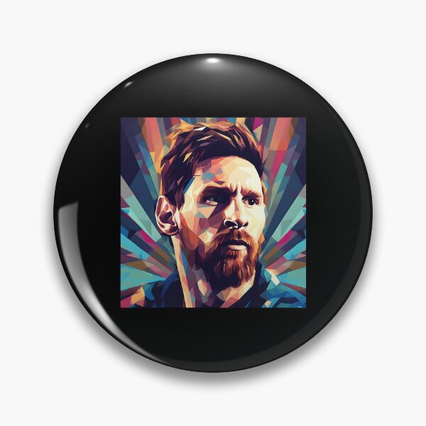 Item preview,  Lionel Messi Portrait Abstract Digital Art Football Player designed and sold by dodi009.
