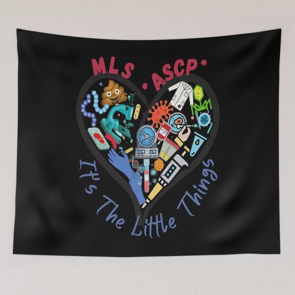 Item preview, Mls(Ascp) Heart It'S The Little Things Lab Tech designed and sold by dodi009.