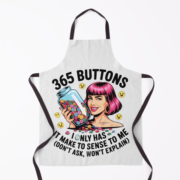 Item preview, 365 Buttons Niche Humor Pop Art designed and sold by SplashTastic.