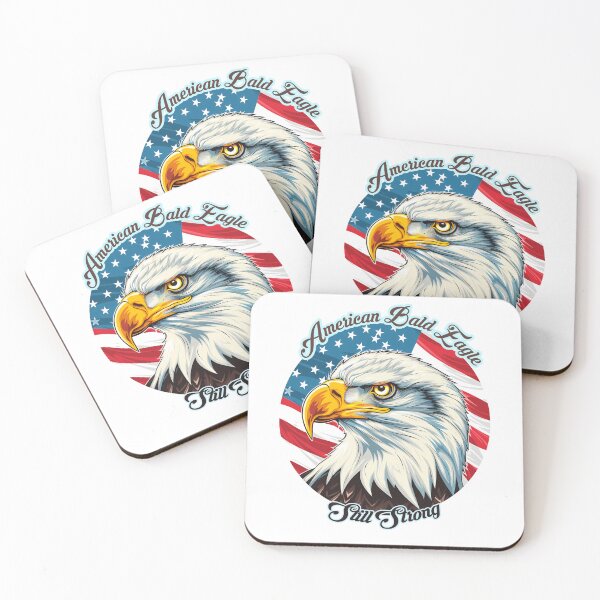 Item preview, American Bald Eagle – Free Spirit and Patriotic Strength designed and sold by MuninosShop.