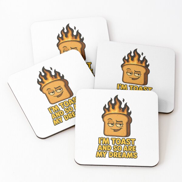Item preview, I'm Toast Dreams Burnt Pun designed and sold by TwillTees.