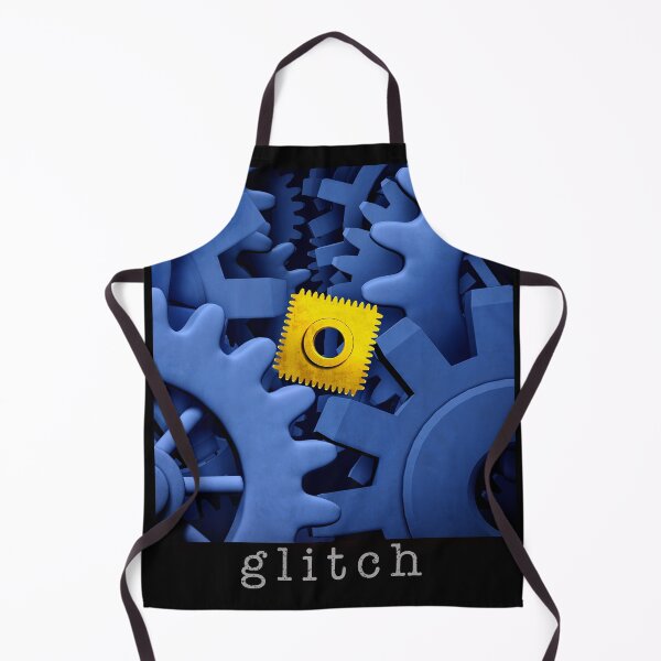 Item preview, glitch as a symbol of corrupted technology where a machine of gears and cogs breaks down under a system flaw, designed and sold by lightidea.