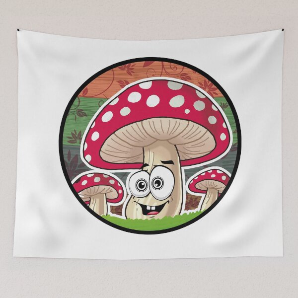 Aperçu de l'œuvre champignon mignon créée et vendue par LOVEARTDESIGN.
