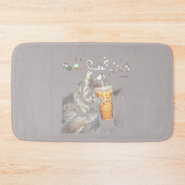 Item preview, Funny Raccoon Drinking Iced Coffee Animal Meme Graphic Tee designed and sold by mjohnson9.