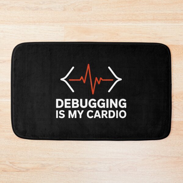 Item preview, Debugging Is My Cardio Programmer Humour designed and sold by SplashTastic.