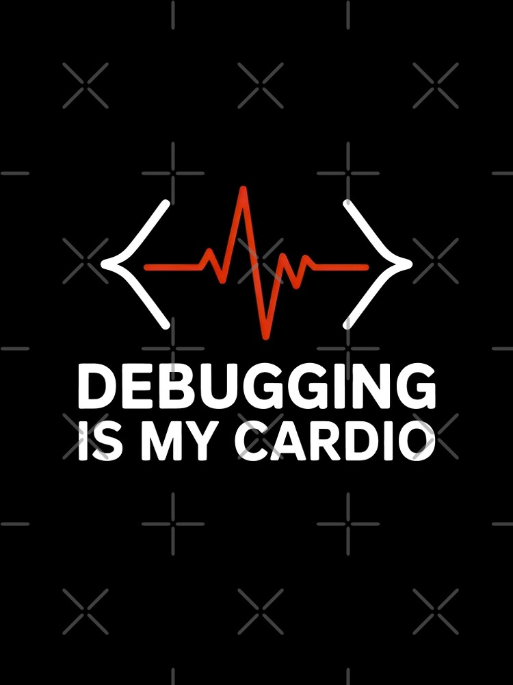 Thumbnail 5 of 5, A-Line Dress, Debugging Is My Cardio Programmer Humour designed and sold by SplashTastic.