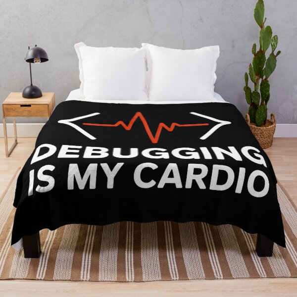 Item preview, Debugging Is My Cardio Programmer Humour designed and sold by SplashTastic.
