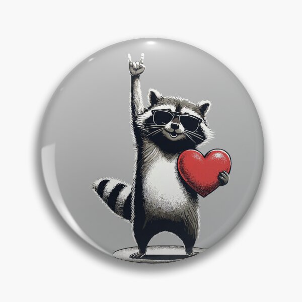 Item preview, Funny Raccoon Rock On Men Women Kids St. Valentine's Day designed and sold by mjohnson9.