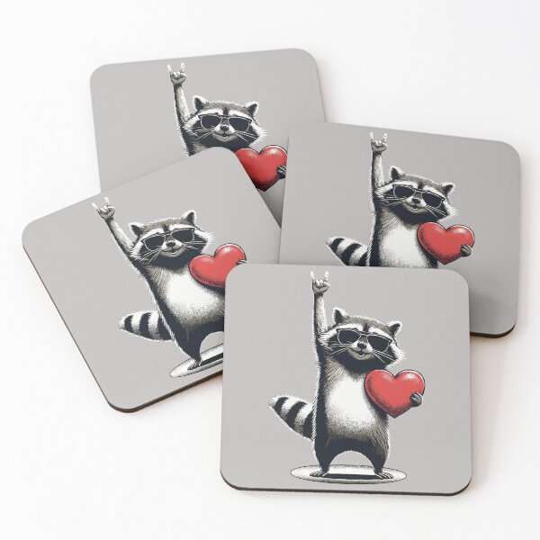 Item preview, Funny Raccoon Rock On Men Women Kids St. Valentine's Day designed and sold by mjohnson9.
