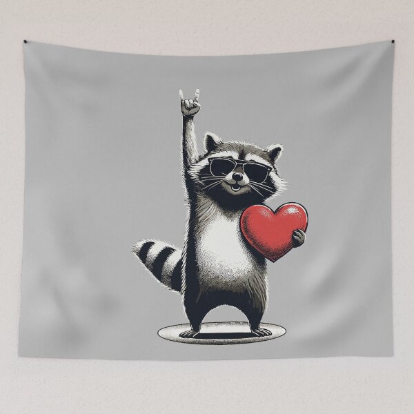 Item preview, Funny Raccoon Rock On Men Women Kids St. Valentine's Day designed and sold by mjohnson9.