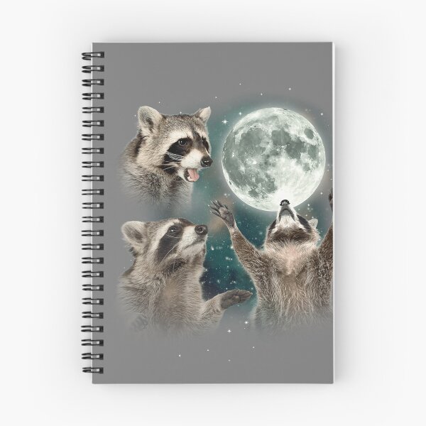 Item preview, Raccoon 3 Racoons Howling at Moon Funny Weird Cursed designed and sold by mjohnson9.