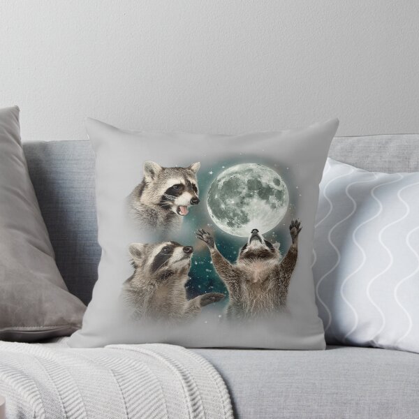 Item preview, Raccoon 3 Racoons Howling at Moon Funny Weird Cursed designed and sold by mjohnson9.