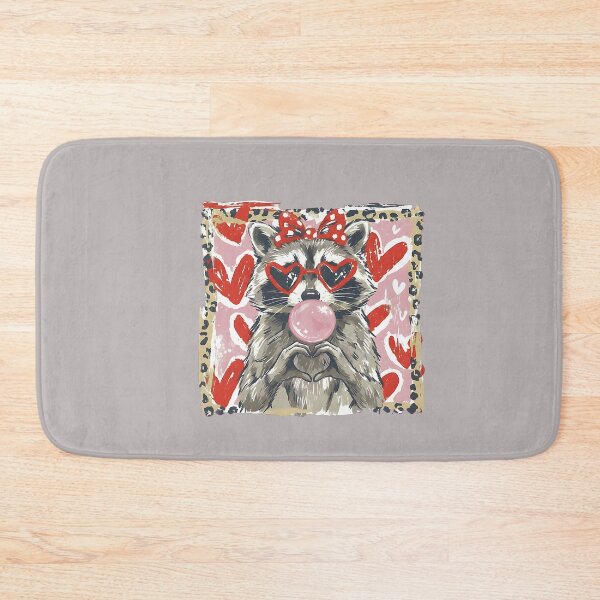 Item preview, Vintage Leopard Funny Valentine Raccoon Lover Heart XOXO designed and sold by mjohnson9.