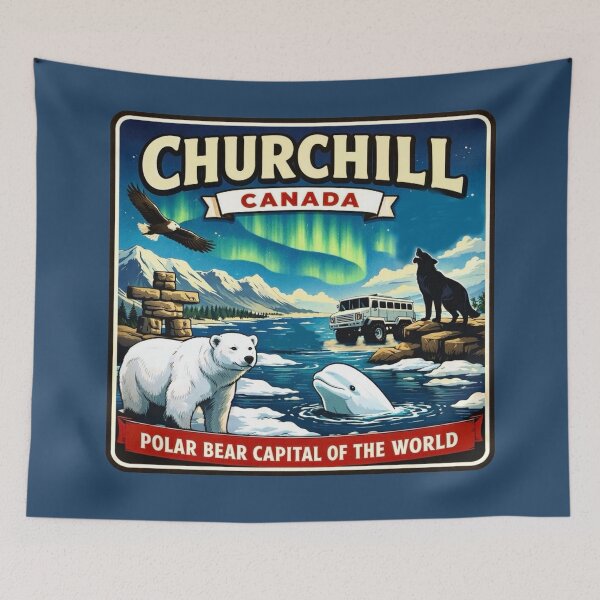 Item preview, Churchill, Canada - Polar Bear Capital of the World designed and sold by Myra365Art.