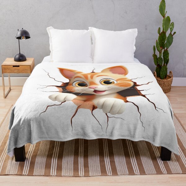 Item preview, A kitten jumps out of the wall designed and sold by KrisGraphic45.