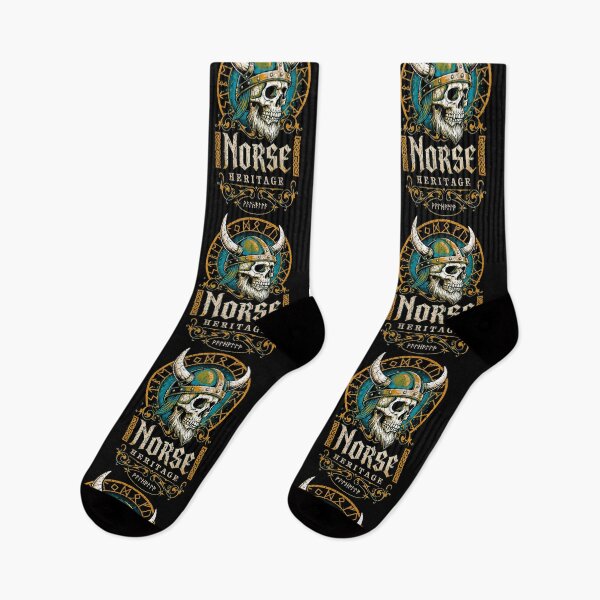 Item preview, Viking Skull Norse Heritage Funny Vintage Valhalla Runes designed and sold by GrandeDuc.