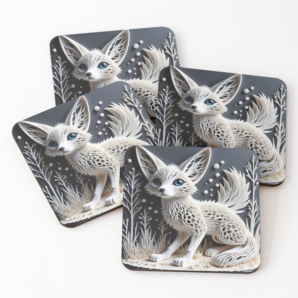 Item preview, Quilling Paper-cut Fennec designed and sold by MatureProcure.