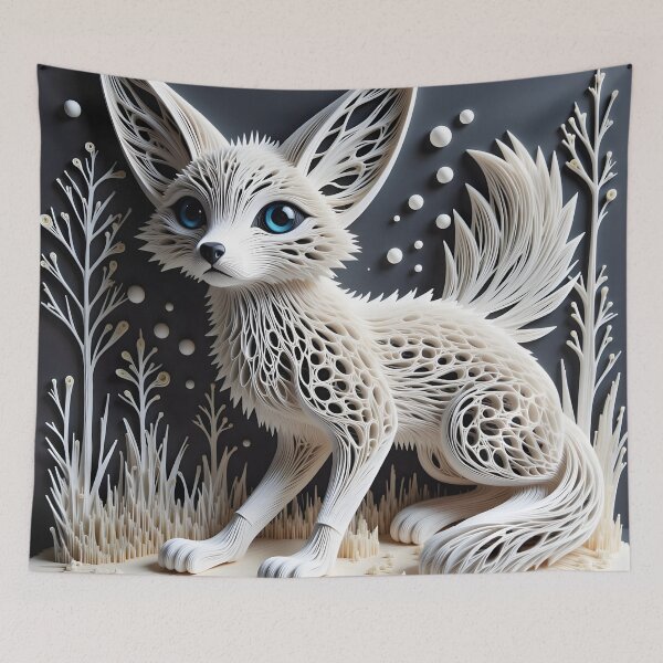 Item preview, Quilling Paper-cut Fennec designed and sold by MatureProcure.