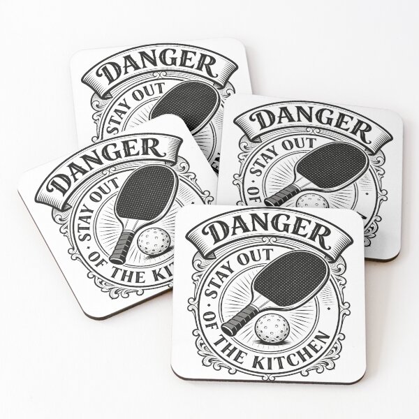 Item preview, Vintage 1930s Cartoon Pickleball - Stay Out Of The Kitchen designed and sold by Ink & Iron Studio.