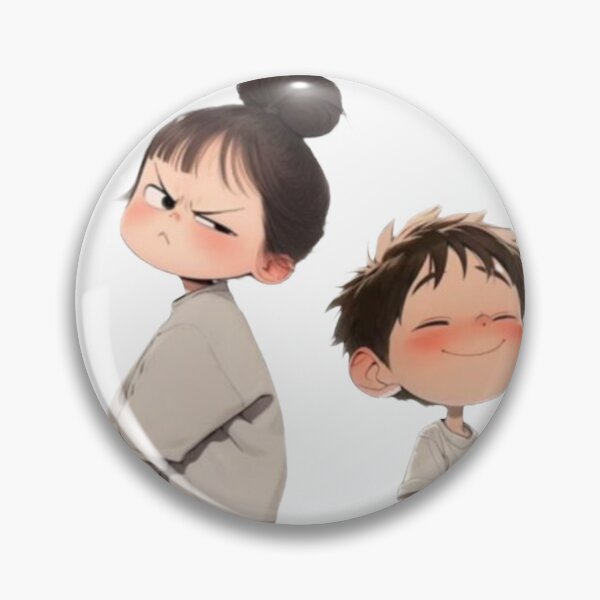 Item preview, She’s Mad, He’s Chillin’ - Funny Sibling Art designed and sold by GunnuDesigns.