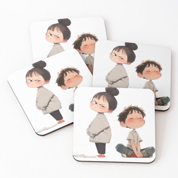Item preview, She’s Mad, He’s Chillin’ - Funny Sibling Art designed and sold by GunnuDesigns.