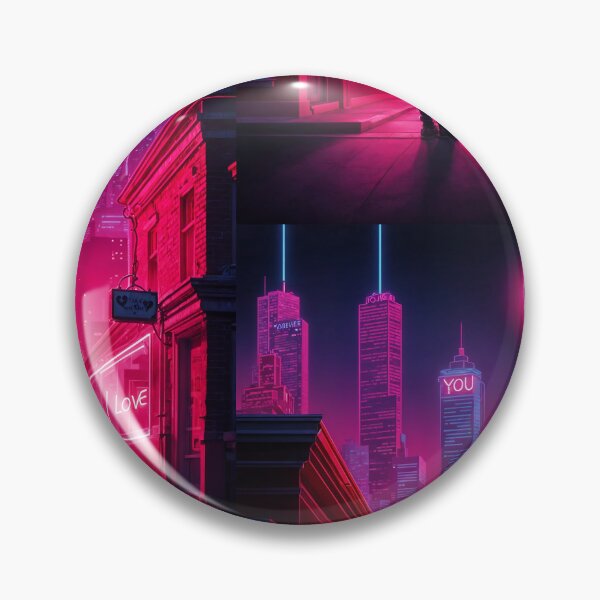 Item preview, Neon Scape - Can't find love without you designed and sold by ShaDeS-AI-Art.