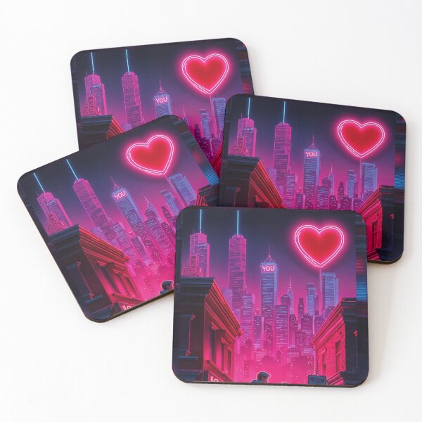 Item preview, Neon Scape - Can't find love without you designed and sold by ShaDeS-AI-Art.