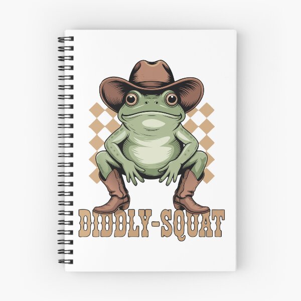 Item preview, Diddly Squat Cowboy Frog – Funny Western Frog Illustration designed and sold by Snifferius.