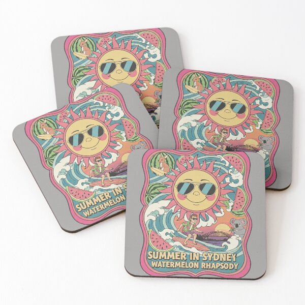 Item preview, Summer in Sydney – Retro Watermelon Surf Rhapsody designed and sold by Dimu Co..