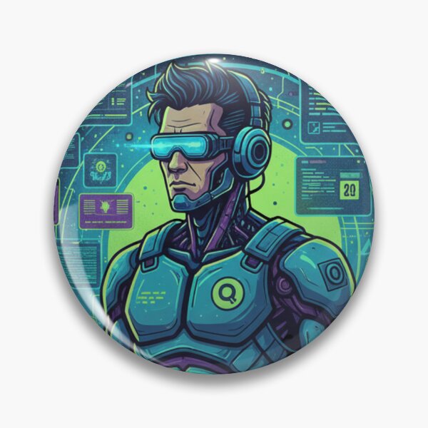 Item preview, QA Mode Activated Futuristic Software Tester Cyber Tech Illustration designed and sold by us-products.