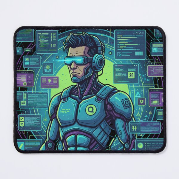 Item preview, QA Mode Activated Futuristic Software Tester Cyber Tech Illustration designed and sold by us-products.