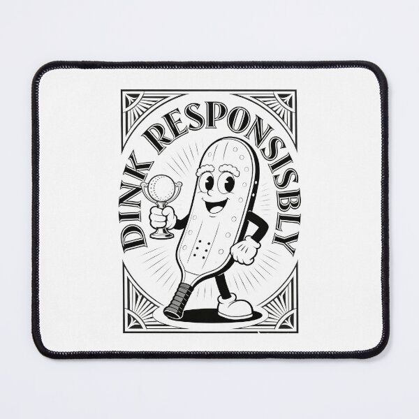 Item preview, Vintage 1930s Rubber Hose Pickleball - Dink Responsibly designed and sold by Ink & Iron Studio.
