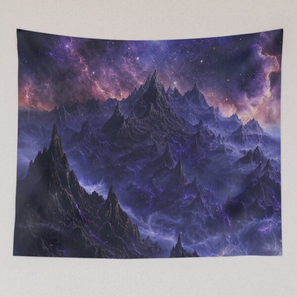 Item preview, Mountains Cinematic Cosmic Art designed and sold by QuantumDrift.