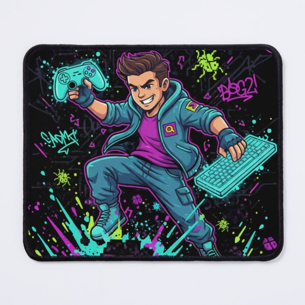 Item preview, Game Over Bugs QA Gamer Style Software Testing Illustration designed and sold by us-products.