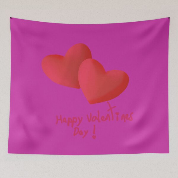 Item preview, Happy Valentines Pair of Love Hearts designed and sold by WildBerryWorks.