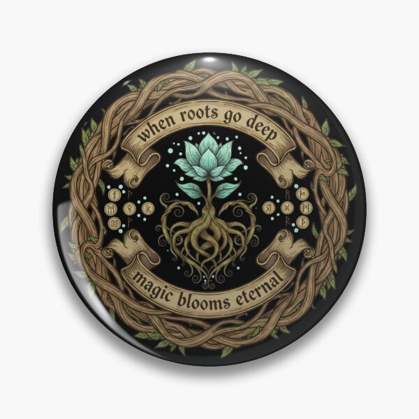 Item preview, Where Roots Run Deep – Fantasy Village Emblem T‑Shirt & Sticker designed and sold by shlepyart.