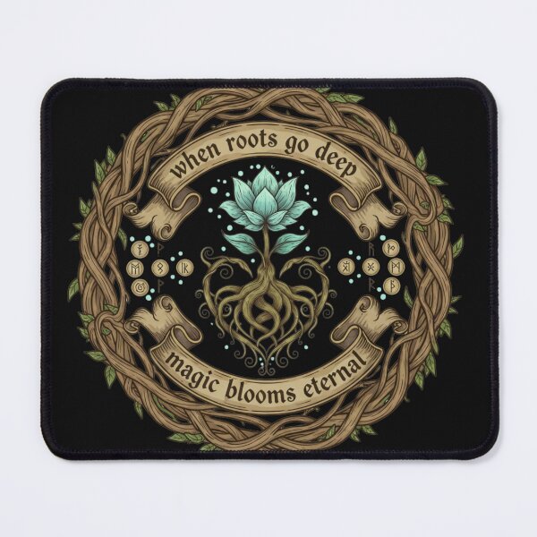 Item preview, Where Roots Run Deep – Fantasy Village Emblem T‑Shirt & Sticker designed and sold by shlepyart.