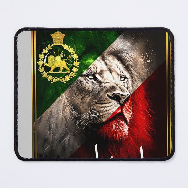 Item preview, Iran Flag Map Lion Sun Sword Free Iran support women of Iran designed and sold by KathieFaugh.