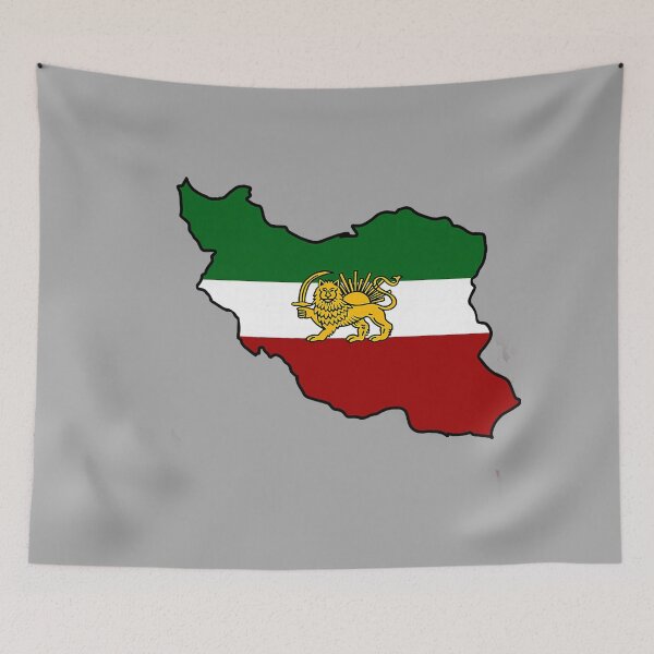 Item preview, Iran Flag Map Lion Sun Sword Free Iran support women of Iran designed and sold by KathieFaugh.