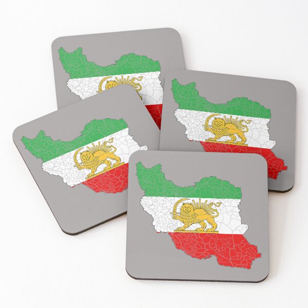 Item preview, Iran Flag Map Lion Sun Sword Free Iran support women of Iran designed and sold by KathieFaugh.