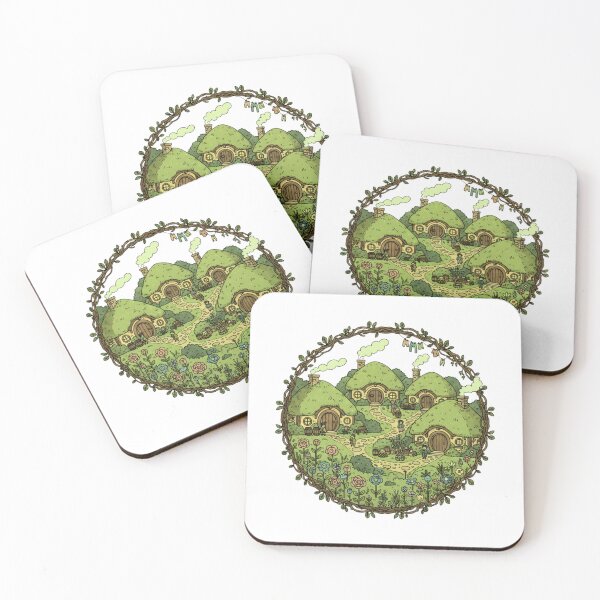 Item preview, Slowshire – Cozy Fantasy Village Emblem T‑Shirt & Sticker designed and sold by shlepyart.