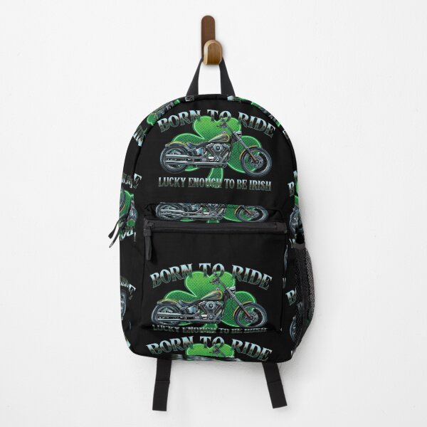 Item preview, Born to ride, lucky enough to be Irish - St.Patrick’s Day motorcycle design designed and sold by YourTrendyTees.