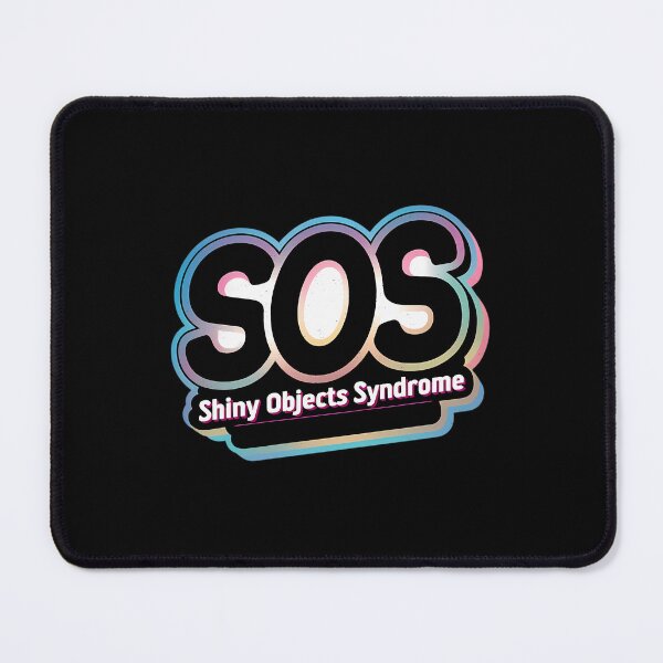 Item preview, SOS Shiny Object Syndrome Retro Neon designed and sold by fdxjkrsf44.