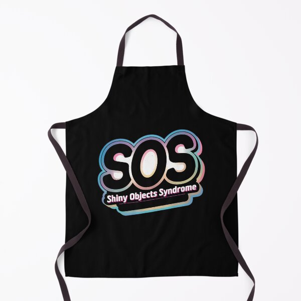 Item preview, SOS Shiny Object Syndrome Retro Neon designed and sold by fdxjkrsf44.