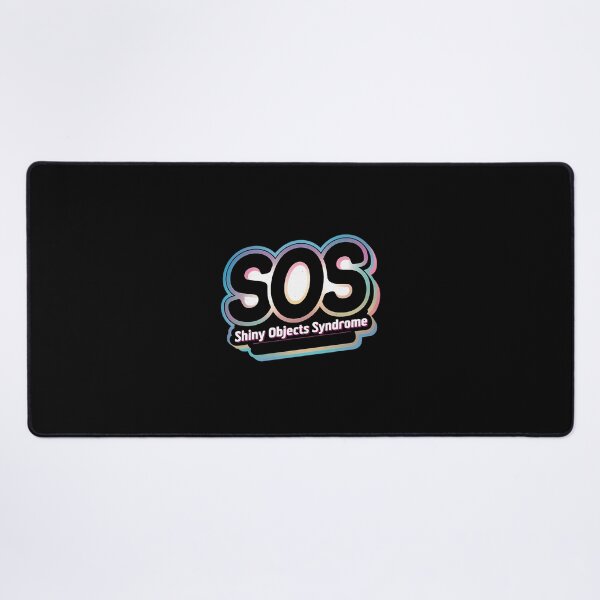 Item preview, SOS Shiny Object Syndrome Retro Neon designed and sold by fdxjkrsf44.