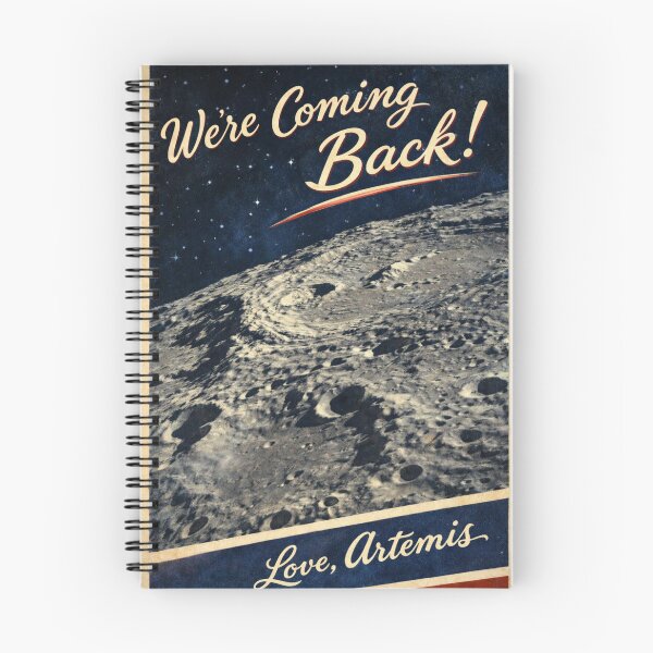 Item preview, Love, Artemis (Retro-Style Moon Mission Poster) designed and sold by StellarFactor.