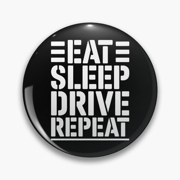 Item preview, Eat Sleep Drive Repeat Stencil Graphic designed and sold by SplashTastic.