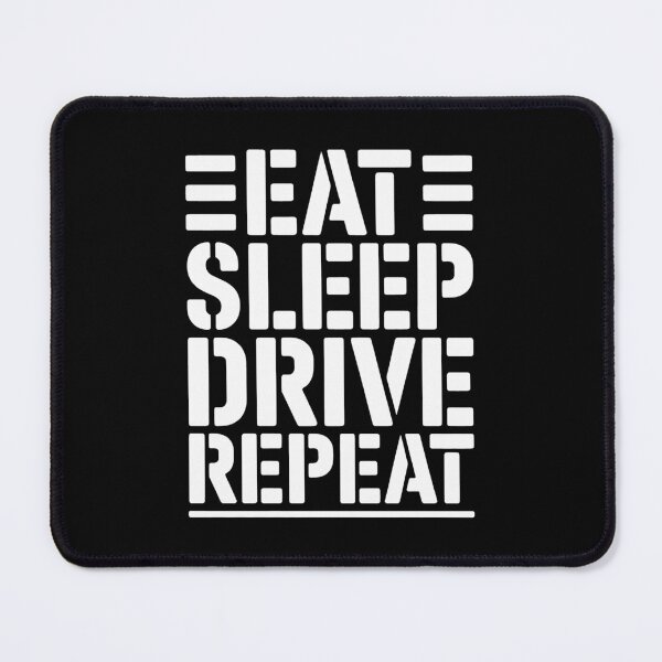 Item preview, Eat Sleep Drive Repeat Stencil Graphic designed and sold by SplashTastic.