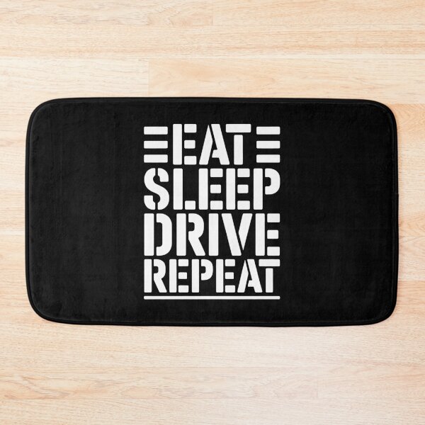 Item preview, Eat Sleep Drive Repeat Stencil Graphic designed and sold by SplashTastic.